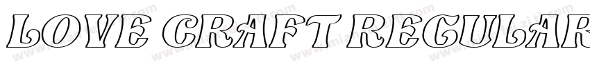 Love Craft Regular字体转换